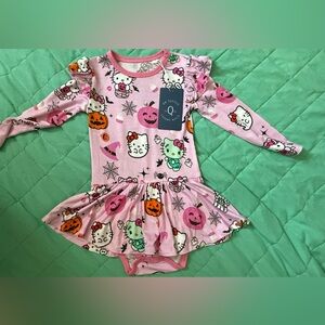Pink Hello kitty Long Sleeve bamboo Dress